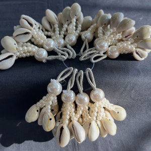Cowry Shell Motifs, Cowry Shell Bunch Tassels, Beaded Cowrie Tassels ...