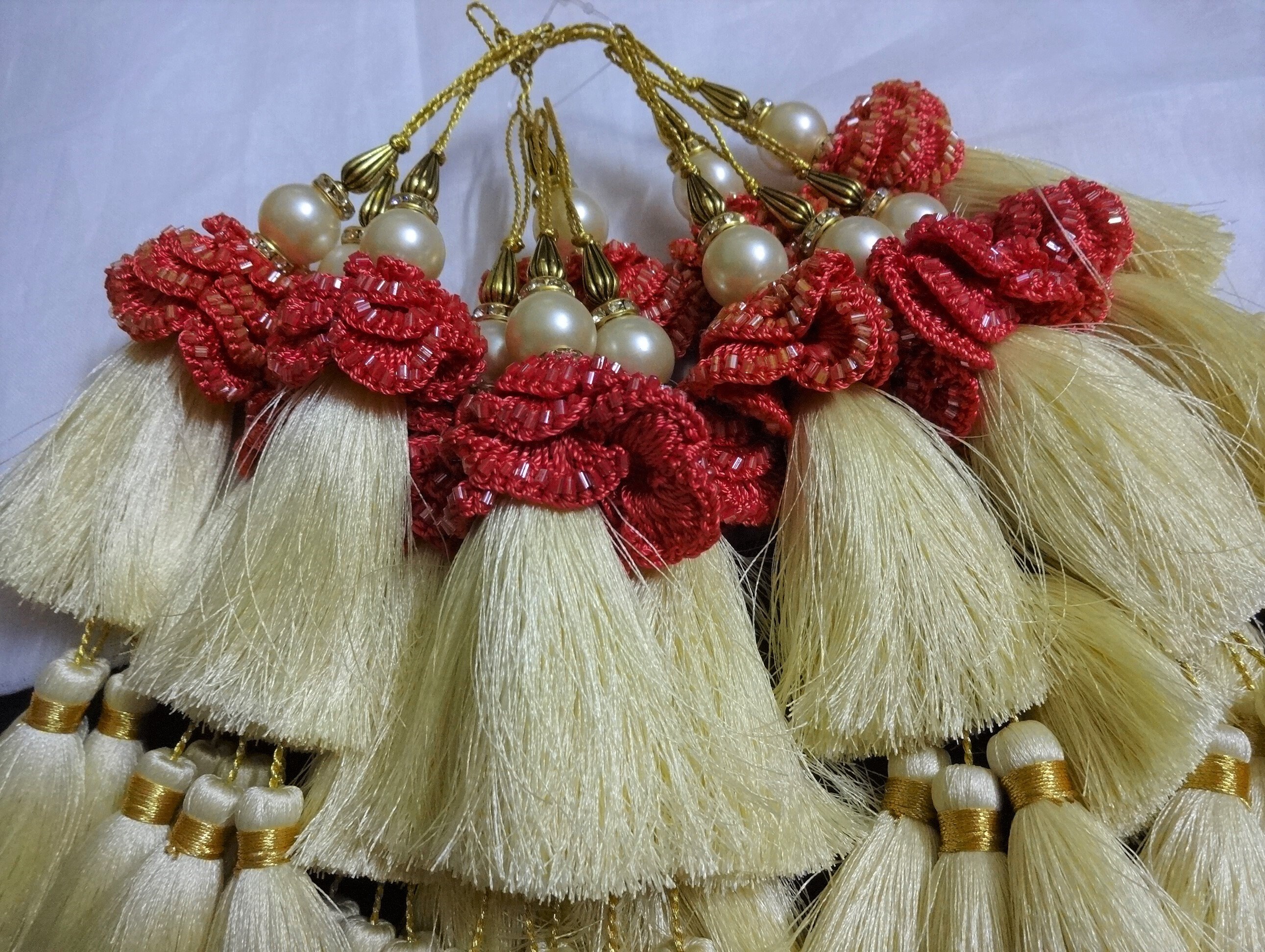 Handmade Crochet Tassels Beaded Tassel Bridal Tassels Etsy Singapore