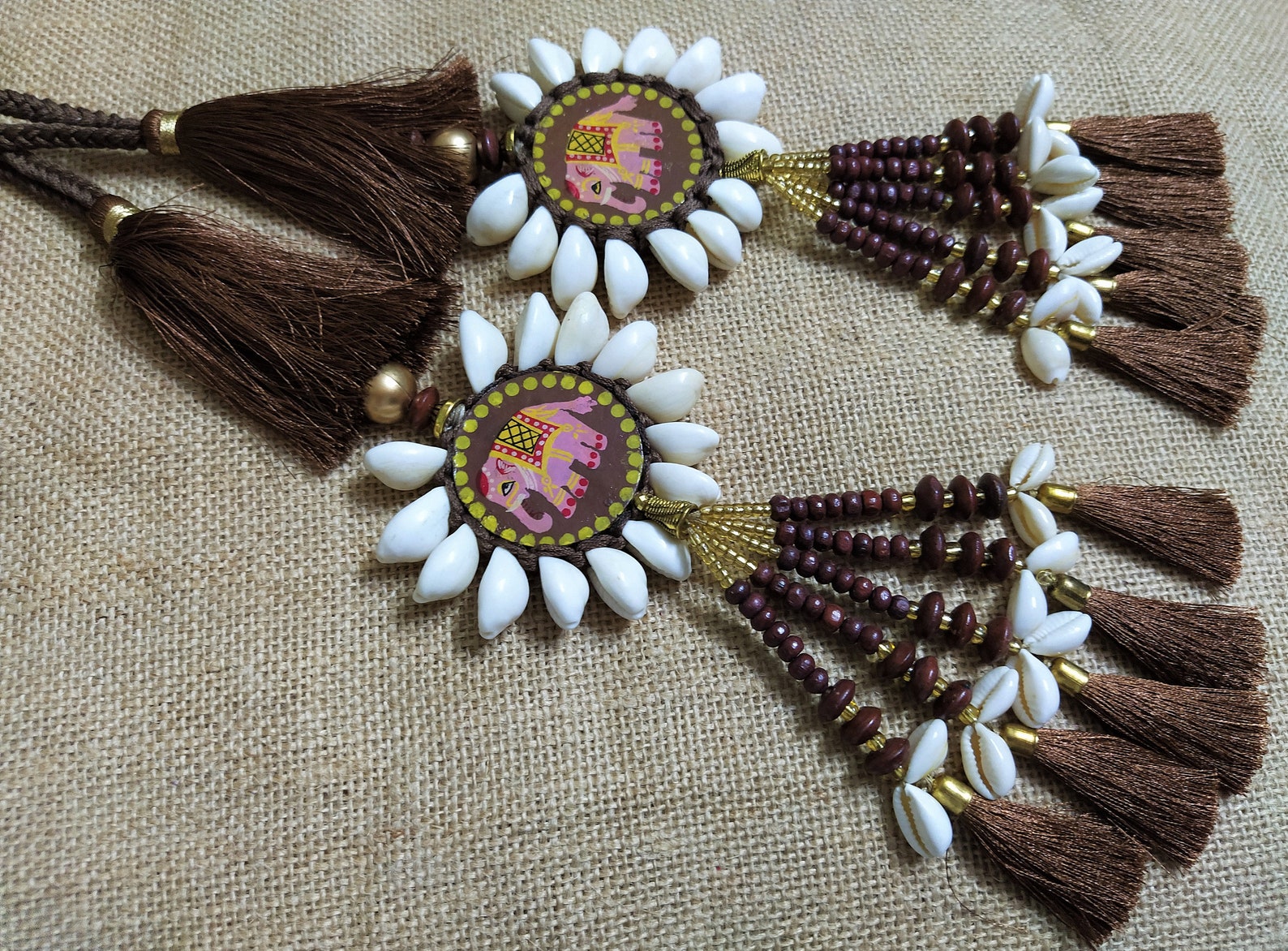 Indian Tassels Ethnic Purse & Handbag Decoration Cowrie - Etsy