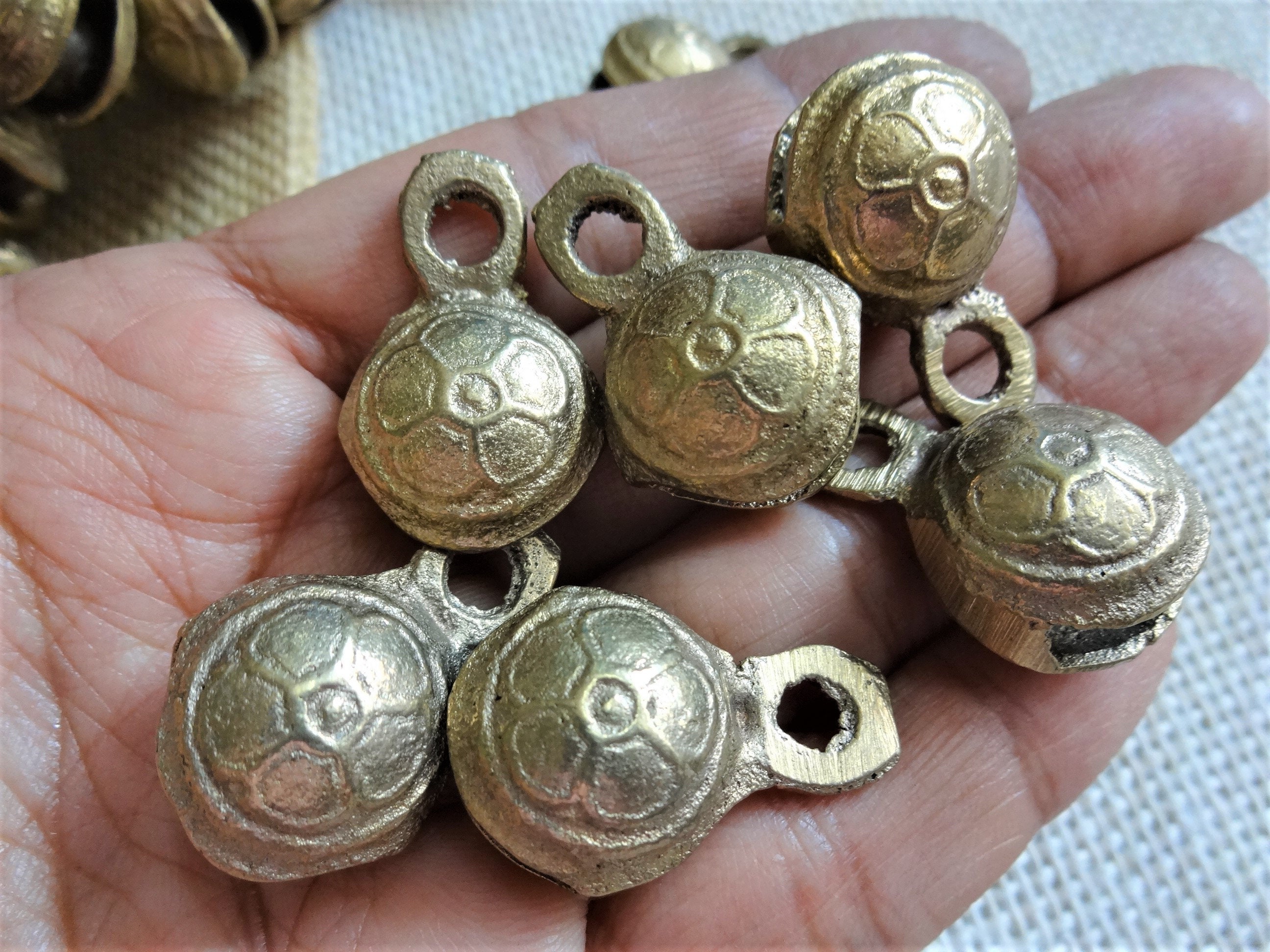 Indian Brass Bells Christmas Decor Ethnic Brass Bells Etsy