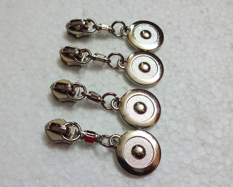 Silver Finish Metal Zipper Pull for Bags Purses Clothes Etsy