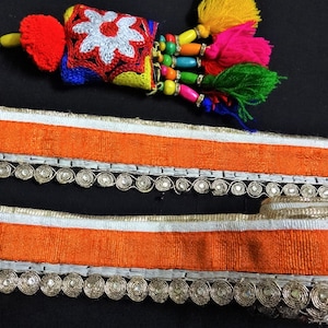 Indian Schnürsenkel, Indian Trim, Großhandel Spitze, dekorative Fertigkeit-Band, Verschönerung, Seide Trim, Sari Grenze - 9 Meter