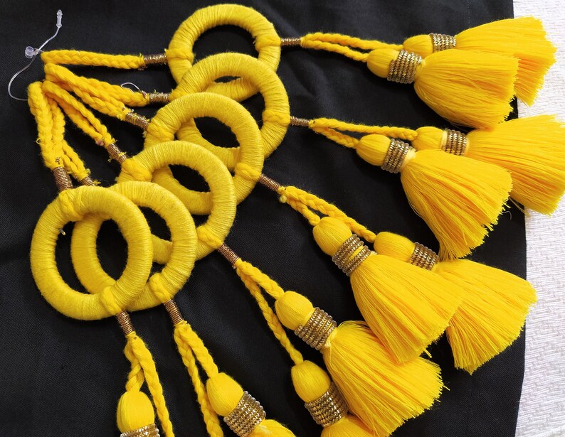 Indian Tassels Cotton Tassels Embellishment Long Tassels Etsy