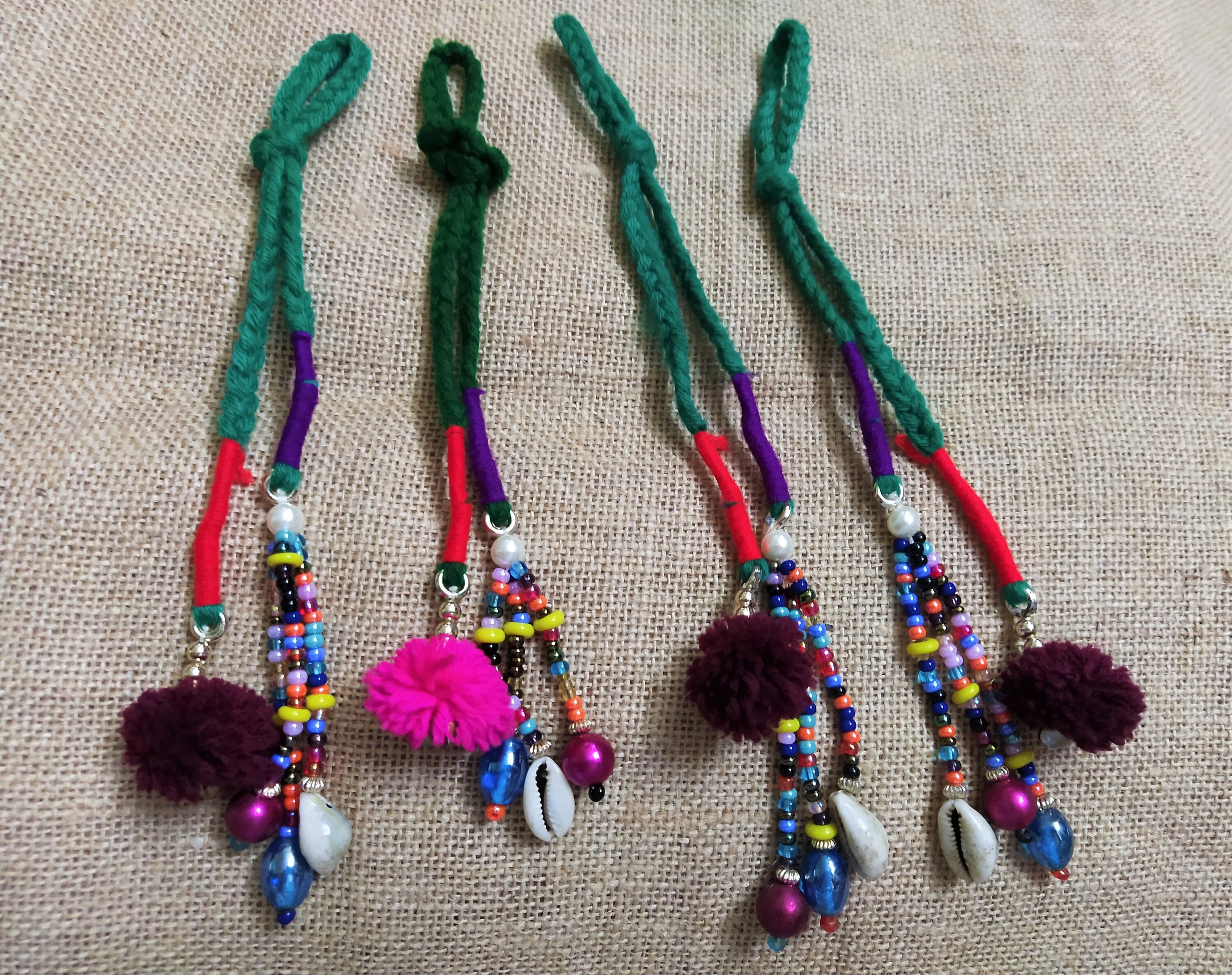 Handmade Kutchi Tribal Gypsy Cotton Tassels Decorative