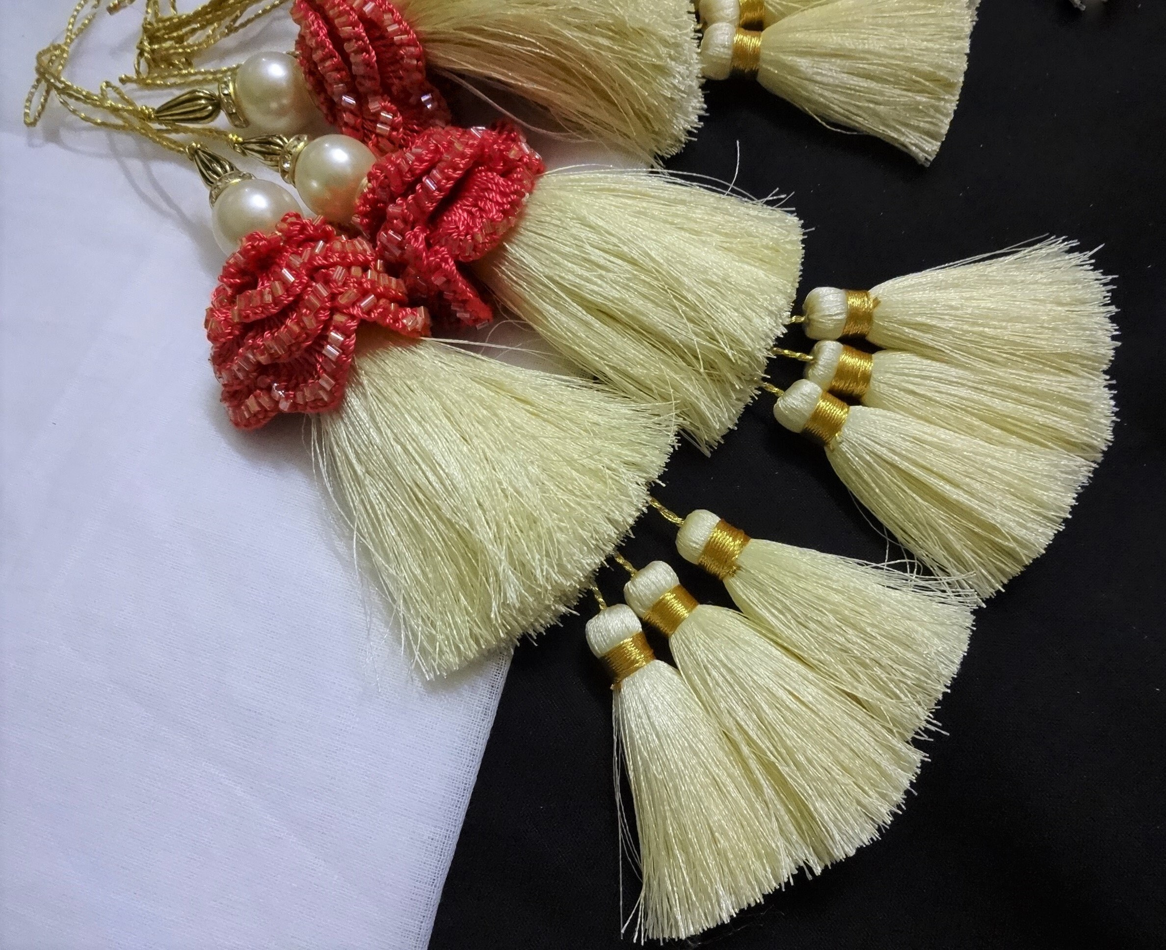 Handmade Crochet Tassels Beaded Tassel Bridal Tassels Etsy Singapore