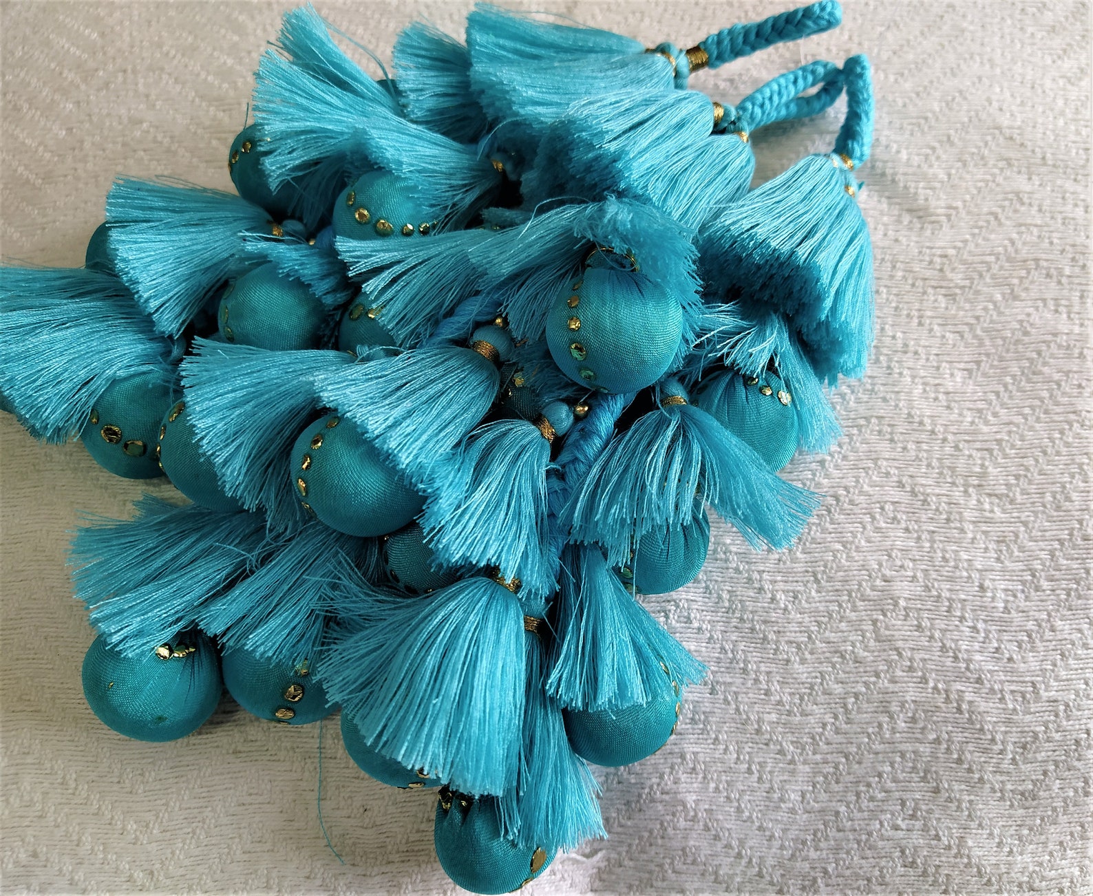 Indian Cotton Tassels Embellishment Long Tassels Decorative Etsy