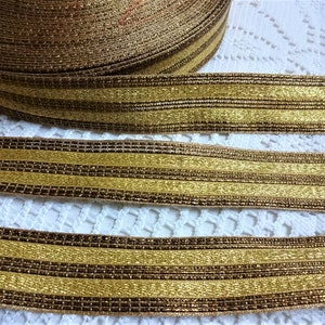 Indische Zari Spitze Bestickte Nähborte Zierband Zari Borte Sari Borte Antik GoldBand Tapes - 10 Meter