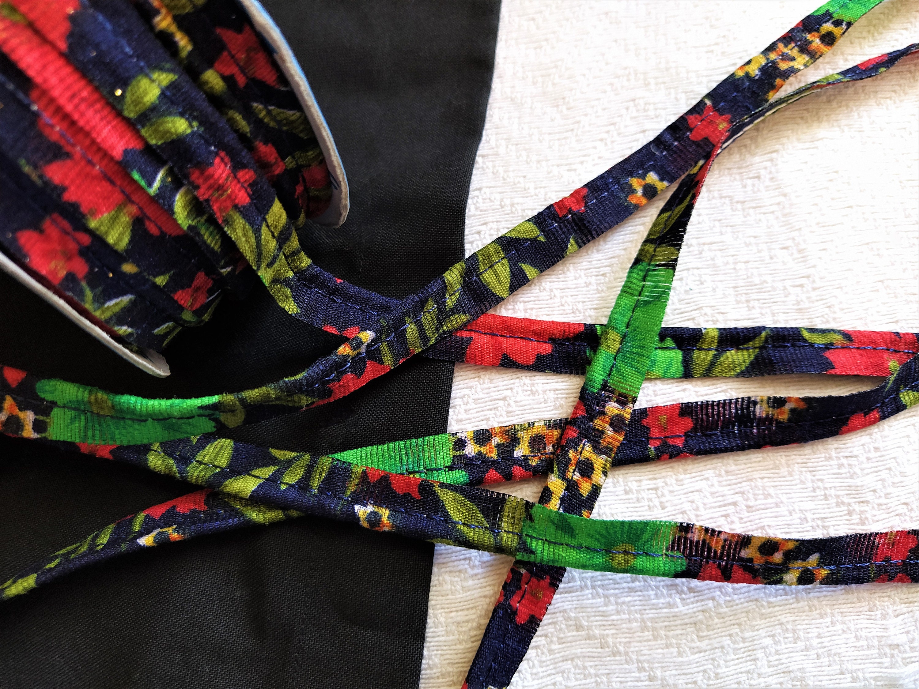 India Lace Sewing Piping Cord Printed Fabric Piping Cord Etsy