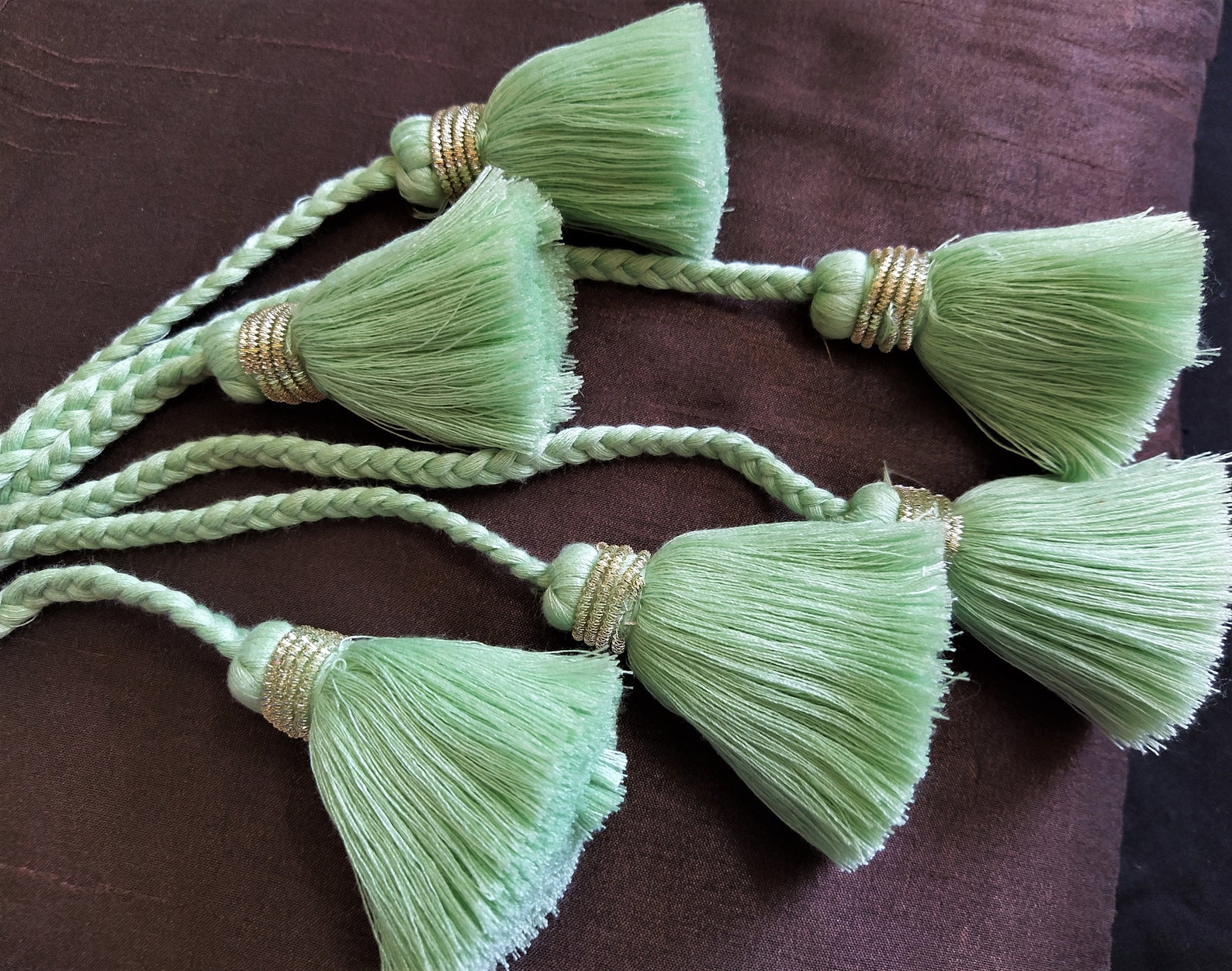 Braided Tassels Long Tassels Bridal Tassels Decorative Etsy