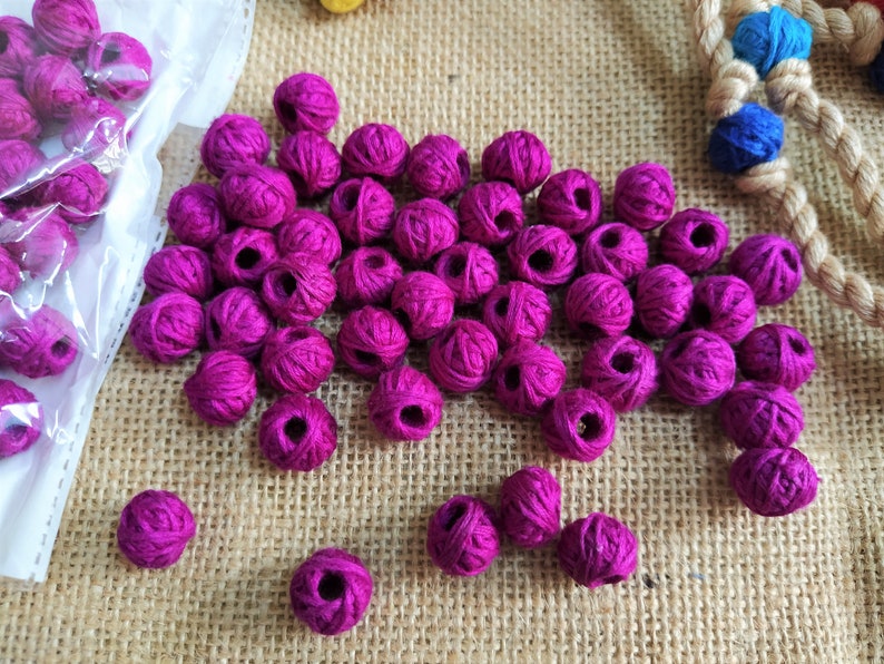 50 pcs Handmade Thread Balls Cotton Balls Craft Decoration Etsy