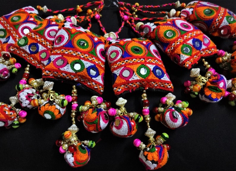 11 Long Ethnic Tasselindian Fabric Trim Tasseltrim Etsy