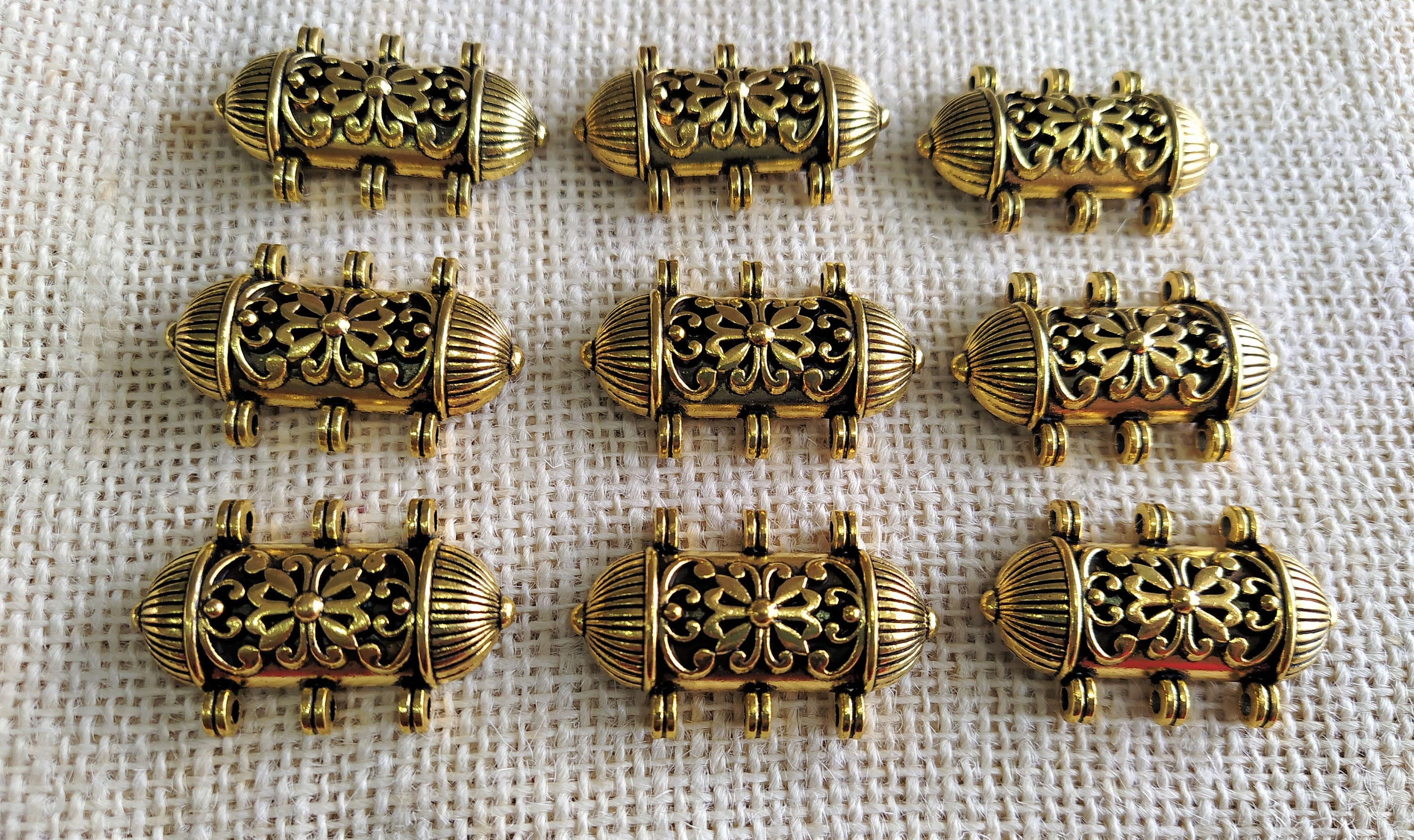 Antique Gold Metal Pendants Ethnic Necklace Pendants Indian Etsy