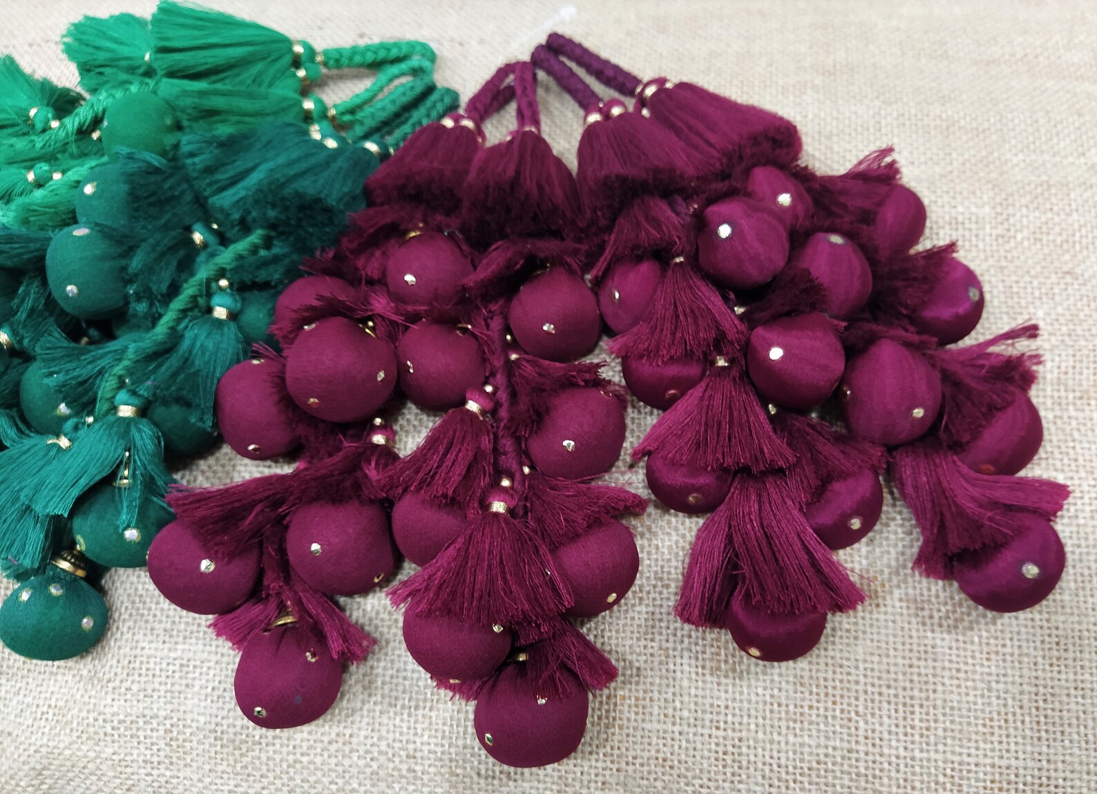 Indian Cotton Tassels Embellishment Long Tassels Decorative Etsy