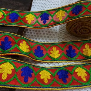 Indische Spitze, Scrapbook dekorative Trimmungen, bestickte Sari Grenze, Floral Stoff Trim, ethnischen Großhandel Nähen Versorgung- pro Meter