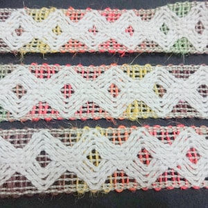 Indian Natural Jute Trim, Jute Lace, Indian Jute, Burlap Ribbon, Scrapbook Decoration, DIY - 3 yrds Multicolor