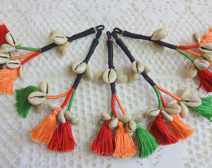 Cowrie Shell Tassel, Purse & Handbag Decoration, Cowrie Shell Swag ...