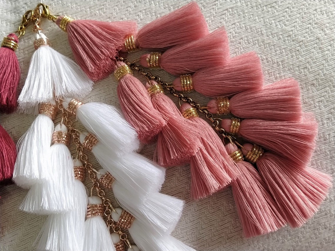 Indian Tassels Cotton Tassels Embellishment Long Tassels Etsy