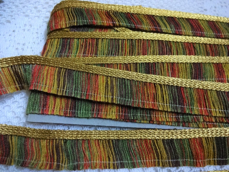 9 Yards Natural Handspun Jute Brush Fringe Trim Indian Jute Etsy