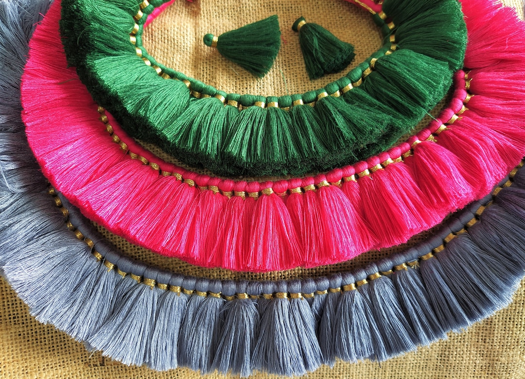 Indian Tassels Cotton Mini DIY Accessory Decorative Craft Etsy