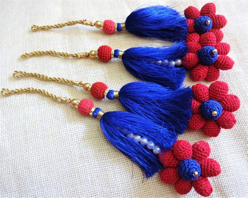 Tassels Handbag Decoration Crochet Tassels Decorative Silk Etsy
