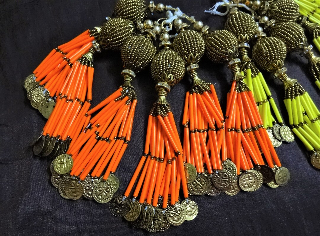 Buy Indian Tassels, Ball Tassels, Beaded Tassels, BOHO Gypsy Decoration