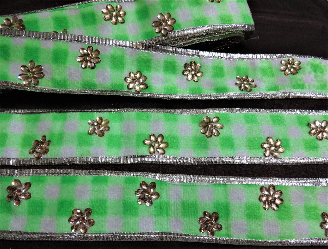 Indian Lace, Velvet Sewing Trim, Decorative Ribbon, Fabric Trim, Saree