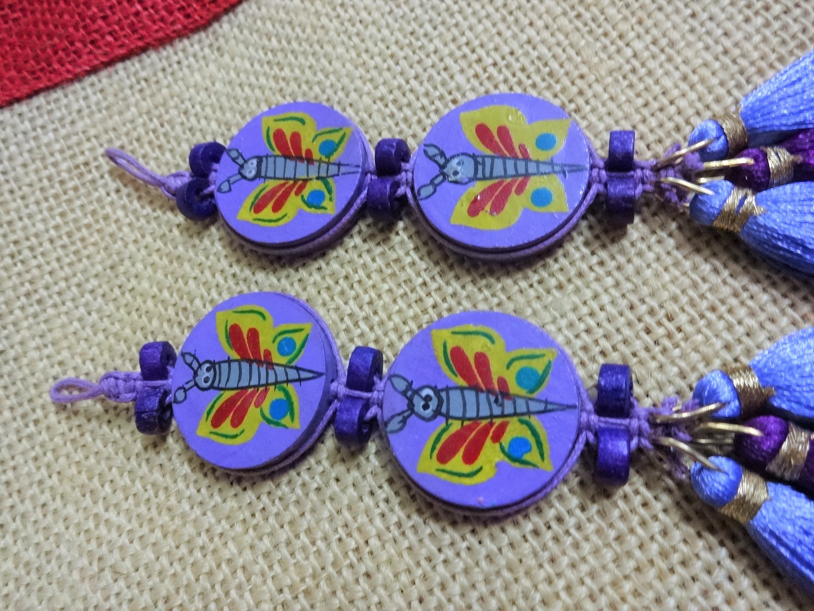 Tassels Wooden Button Tassels Ethnic Tassels Decorative Etsy UK