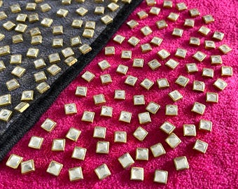 Lijm Indiase Kundan-steentjes in platte achterkant/Kundan-kralen voor decoratie, knutselspullen, sieradenkralen, versiering - 100 gr