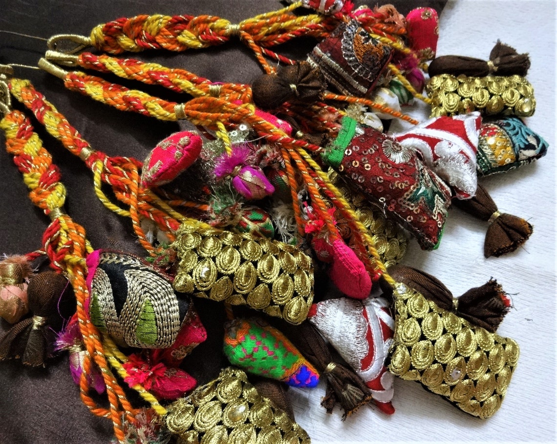 Handmade Fabric Trim Tassel Sari Silk Tassel Ethnic Tassel Etsy