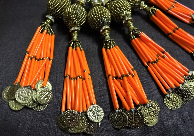 Indian Tassels Ball Tassels Beaded Tassels BOHO Gypsy Etsy