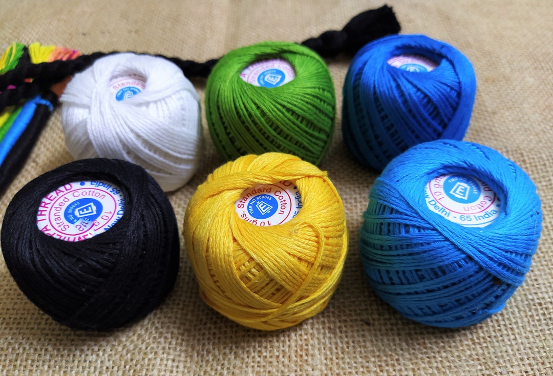 Indian Threads Hand Embroidery Cotton Yarn Balls for Etsy