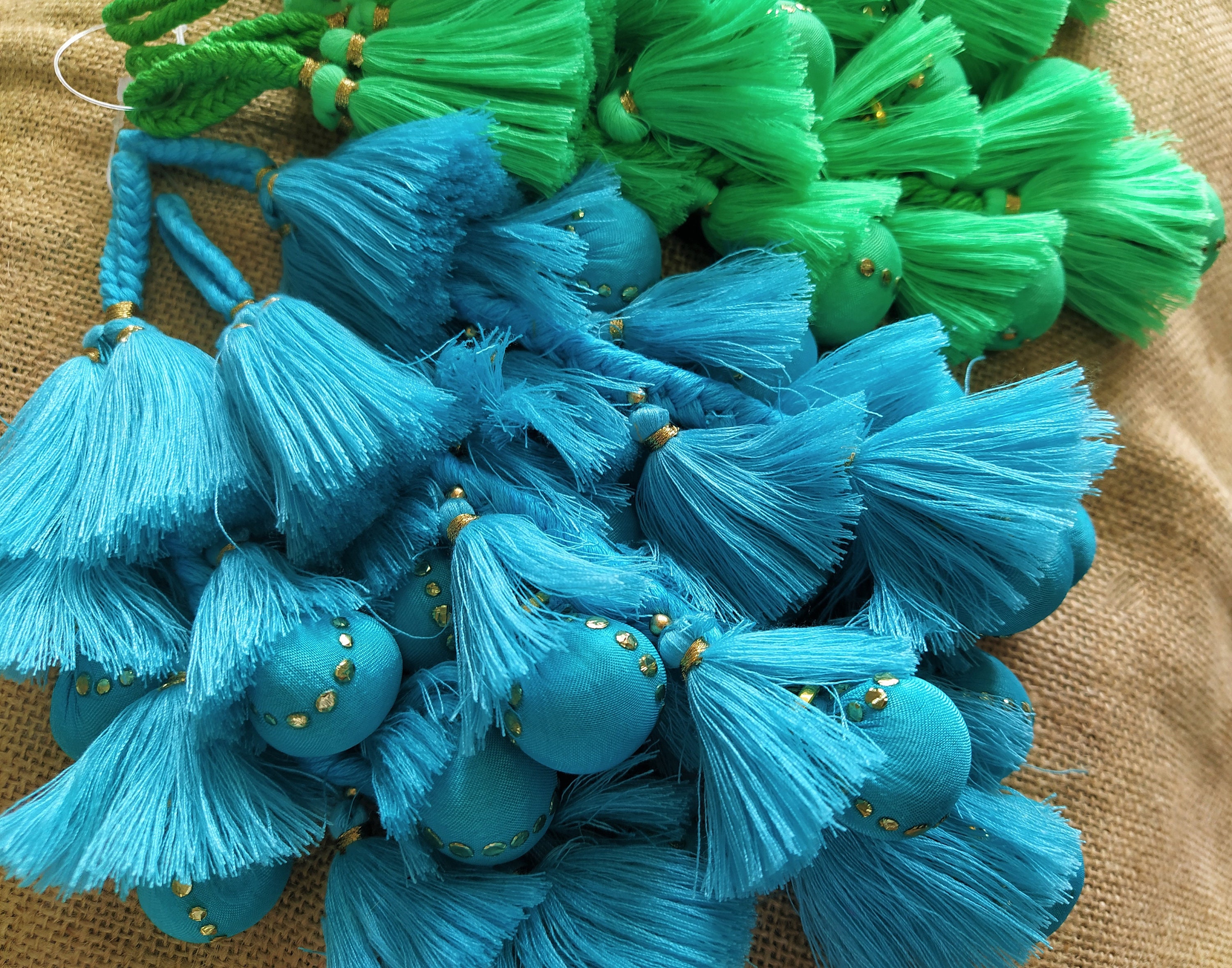 Indian Cotton Tassels Embellishment Long Tassels Decorative Etsy