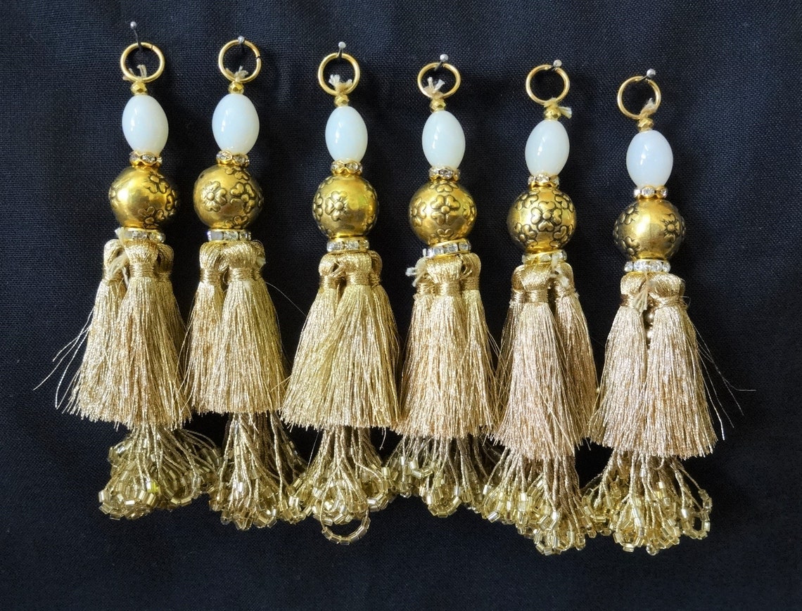 Tassels Beaded Tassels Zari Tassels Bridal Tassels Etsy India