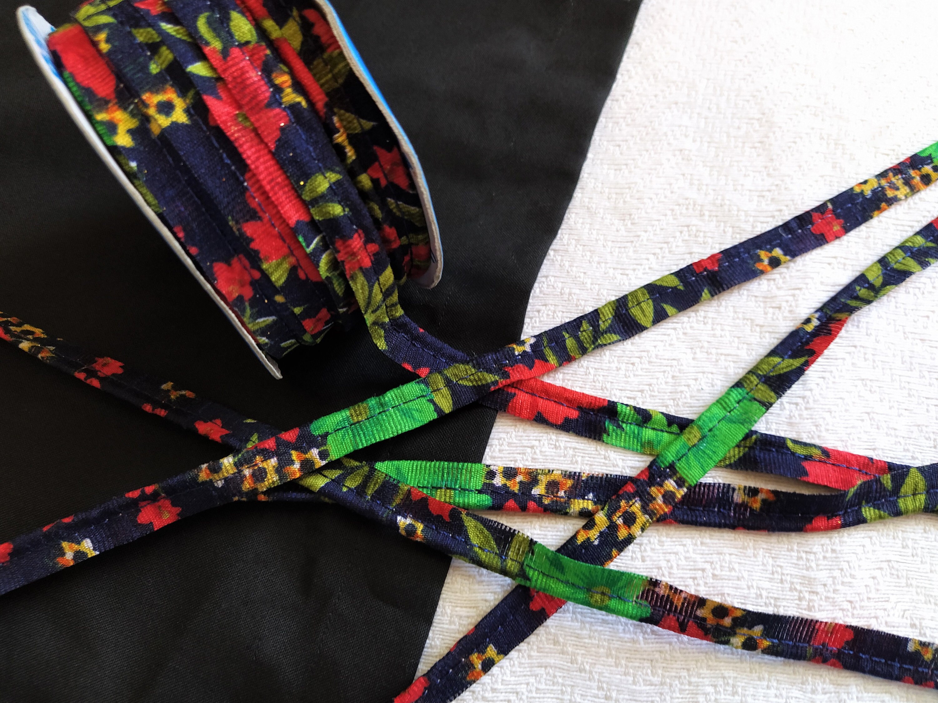 India Lace Sewing Piping Cord Printed Fabric Piping Cord Etsy