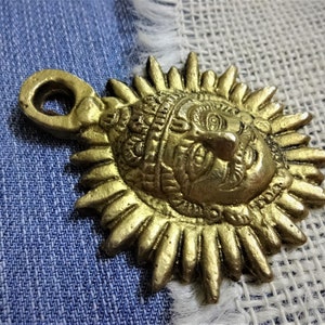 Ethnische Anhänger, Anhänger, Halskette, Schmuck liefert, indische SUN Anhänger, Metall Wandbehang - 1 Stück