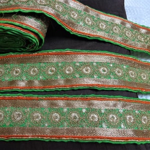 Indische Kant, Etnische Versiering, De grens van Sari, Stof Kant, Indische Trim Zari - Één Meter Decoratief Lint