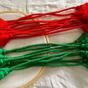 Cordão de algodão torcido, cordão de pulseira, amarração de cortina - Embrulho para presente, cordão de joias, cordão de algodão, faça você mesmo - 10 peças