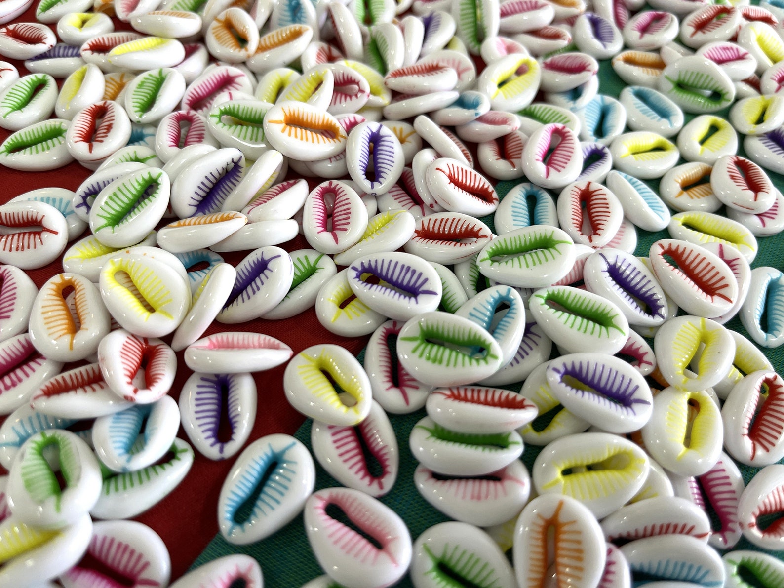 Cowry Shells, Acrylic Cowrie Beads, Decorative Beads, Indian Craft ...