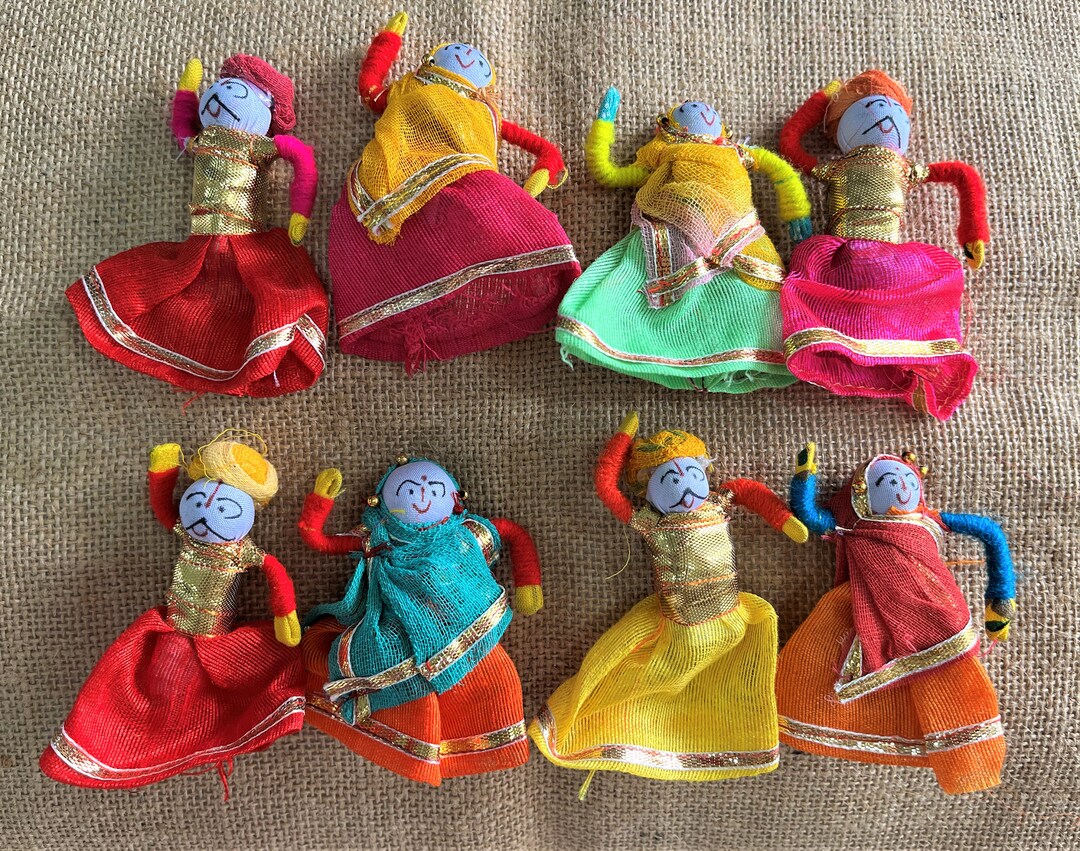 Handmade Puppets, Indian Cloth Doll, BOHO Decoration, Indian ...