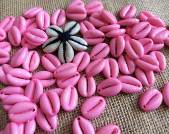 100 Pcs Cowry Shells, Acrylic Cowrie Beads, Decorative Beads, Indian ...