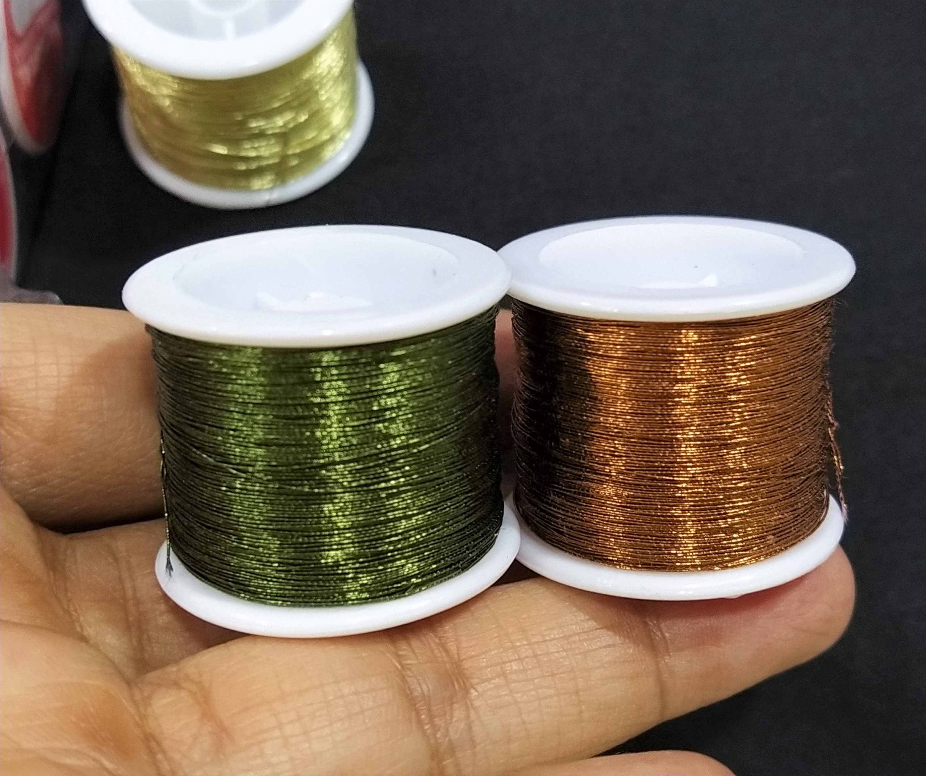 Gold/silver Metallic Thread 5 Skeins Set kyoto Traditional Embroidery  Threads 