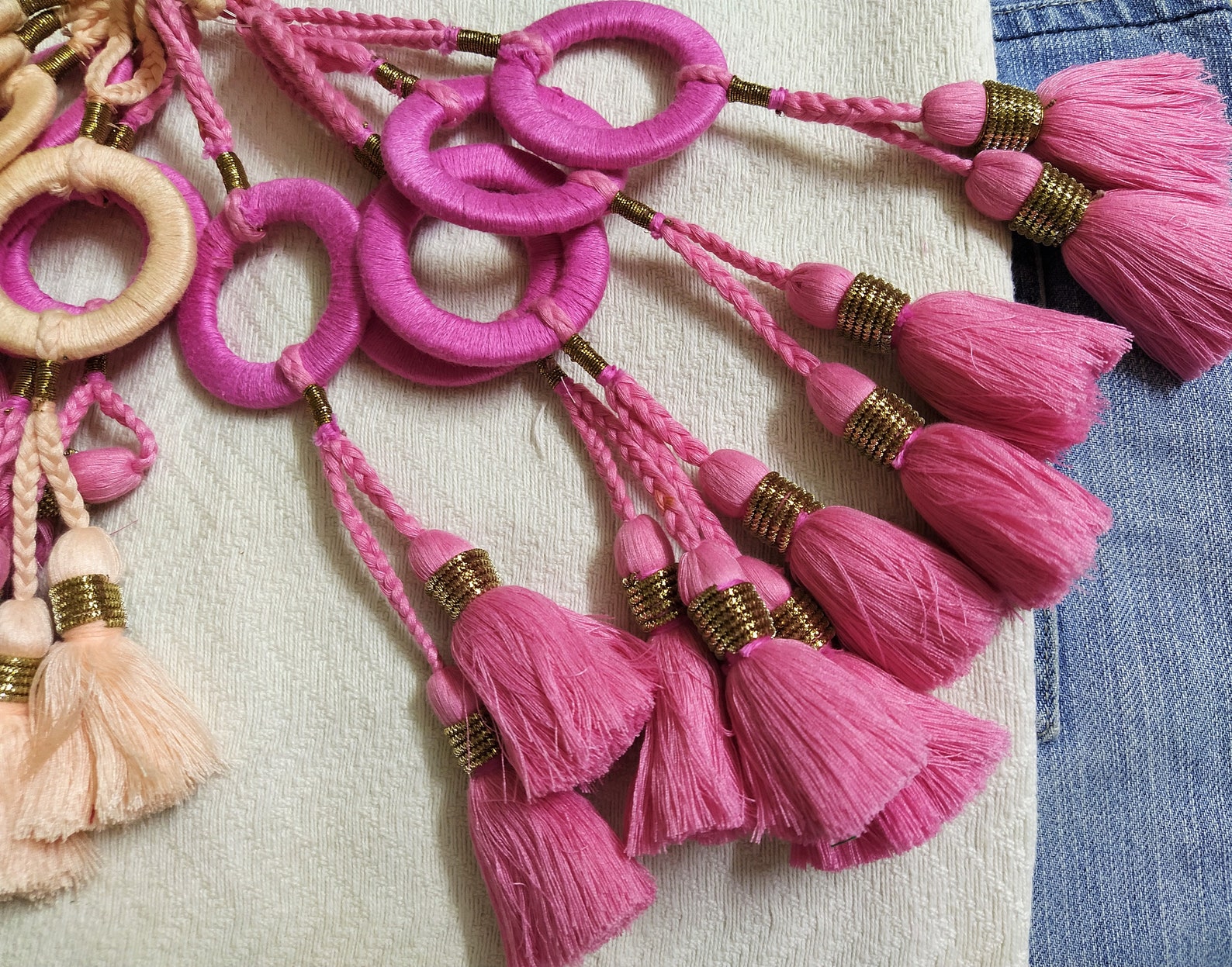 Indian Tassels Cotton Tassels Embellishment Long Tassels Etsy