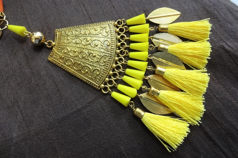 Tassels Metal Pendant Tassels Ethnic Tassels Decorative Etsy