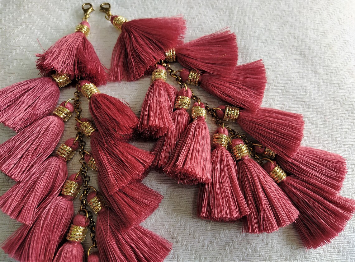 Indian Tassels Cotton Tassels Embellishment Long Tassels Etsy