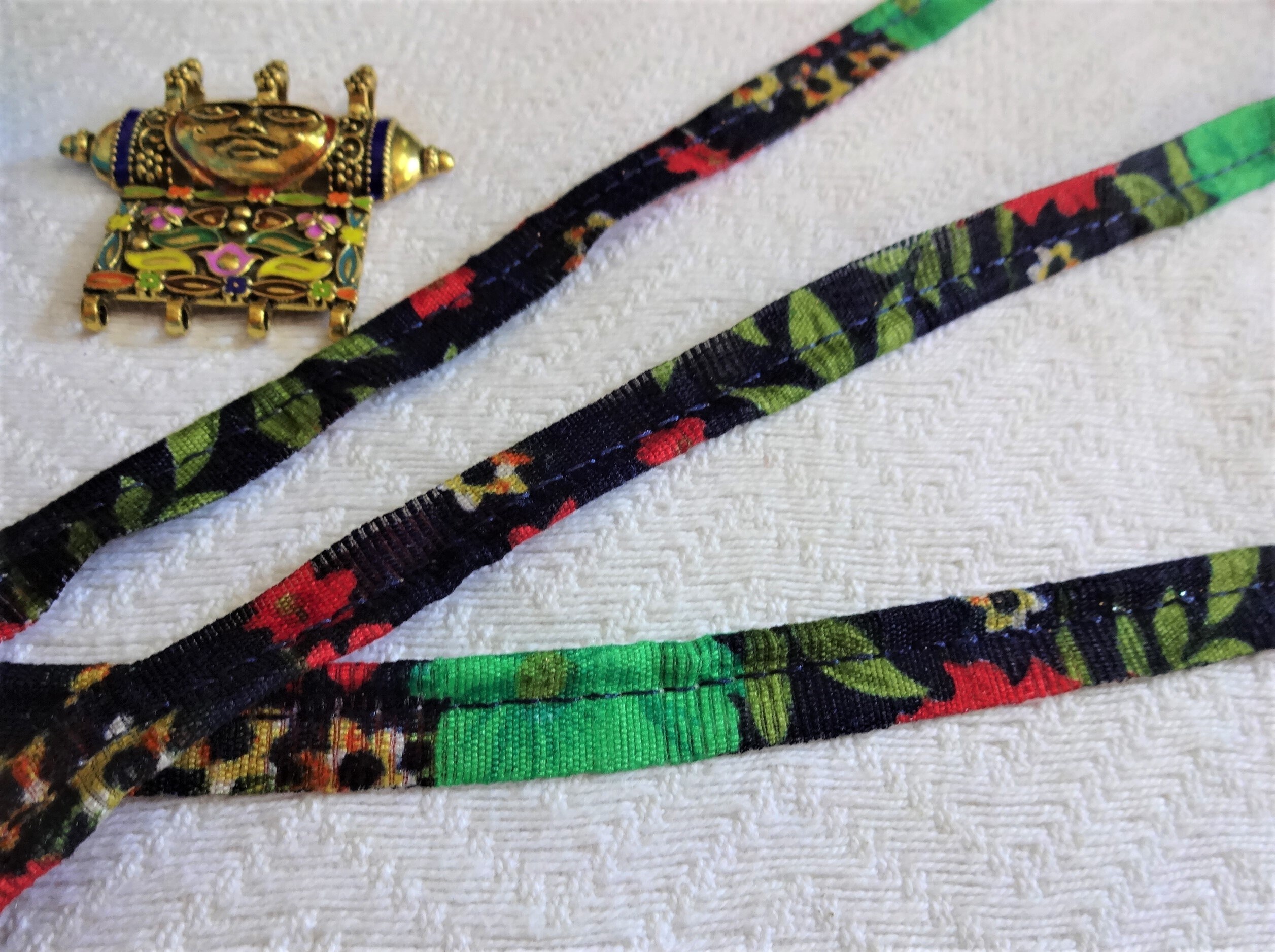 India Lace Sewing Piping Cord Printed Fabric Piping Cord Etsy UK