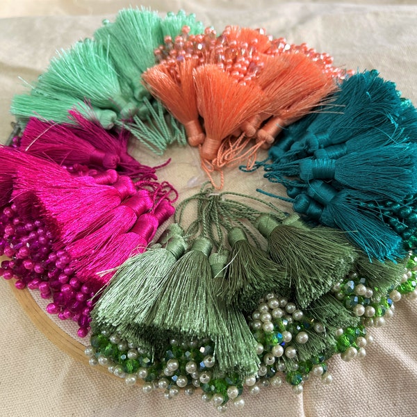 Beaded Tassels Etsy