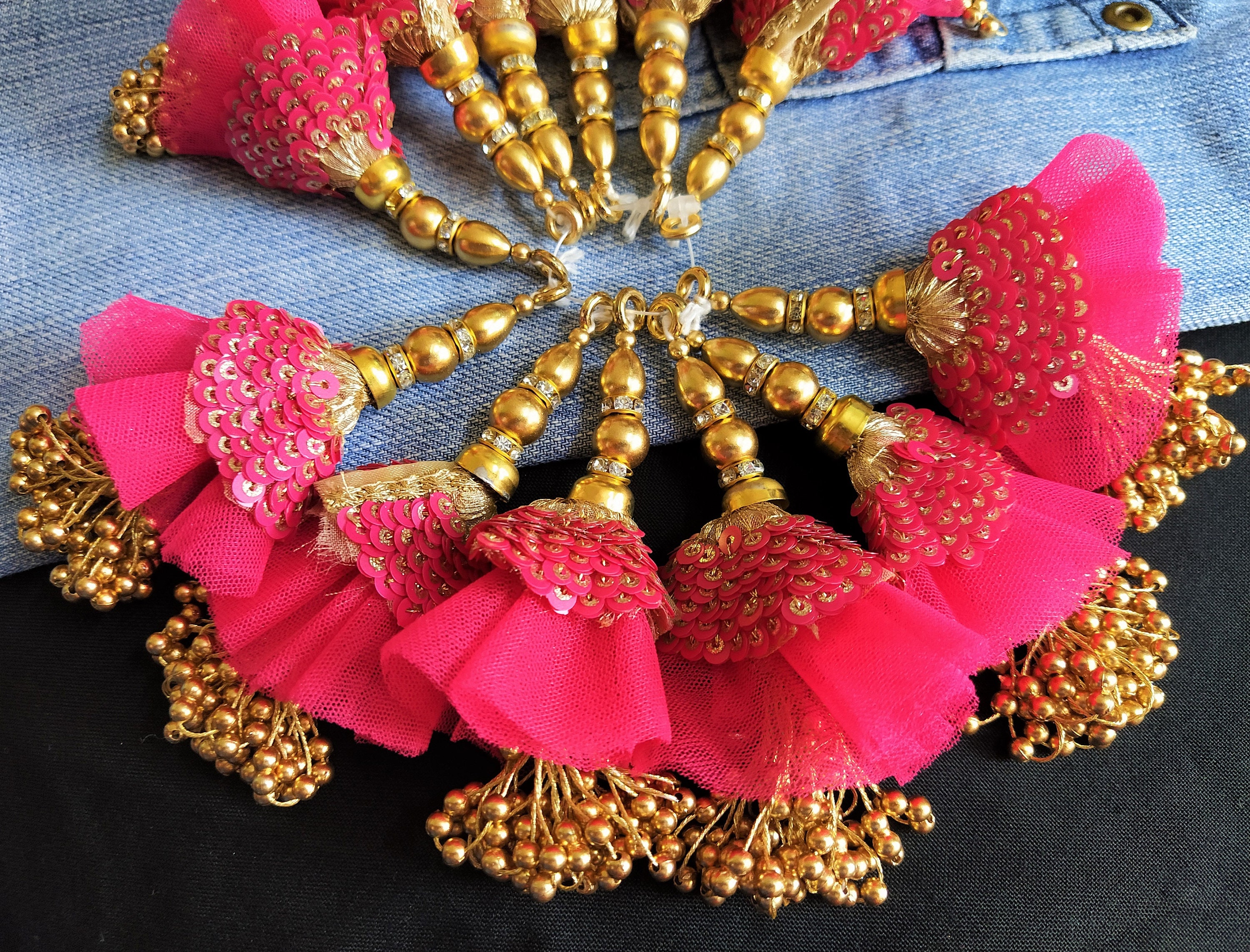 Indian Tassels Beaded Tassels Ethnic Tassels Decorative Etsy