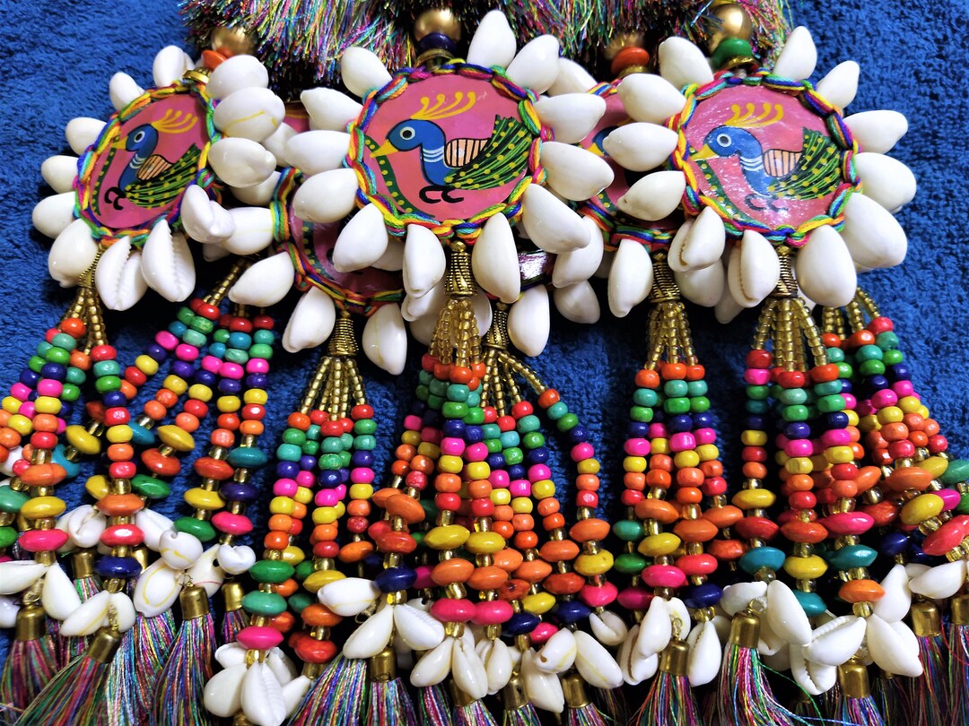 Indian Tassels Ethnic Purse & Handbag Decoration Cowrie Etsy