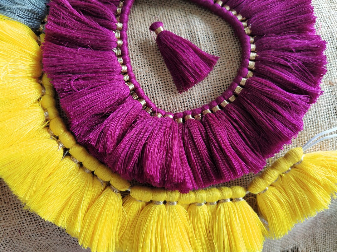 20 Indian Tassels, Cotton Mini DIY Accessory, Decorative Craft Supplies