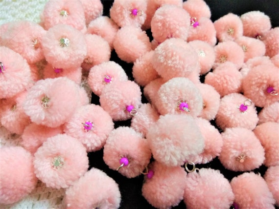 400 Pompon Rosa Da 20 Mm In Poliestere SUNNYCLUE | Mini Palline Soffici Per Decorazioni E Fai-da-te